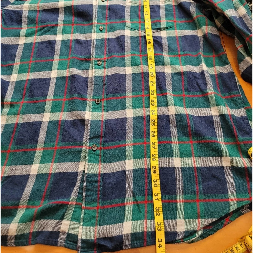 Chaps Plaid Button Down Flannel 2xl - image 7